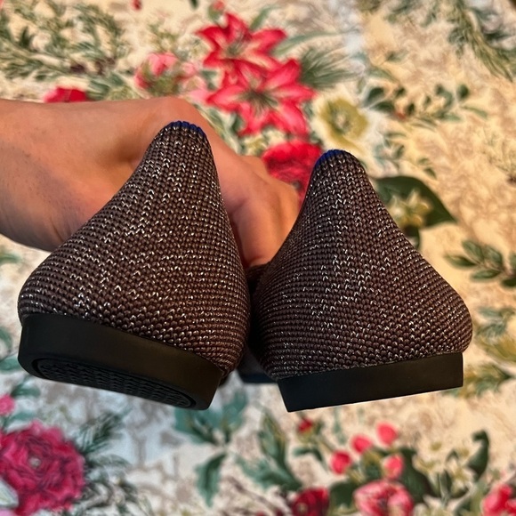 Rothy's Twilight Metallic The Point Captoe Flats Shoes Sz 10 UNICORN RARE - Picture 5 of 5